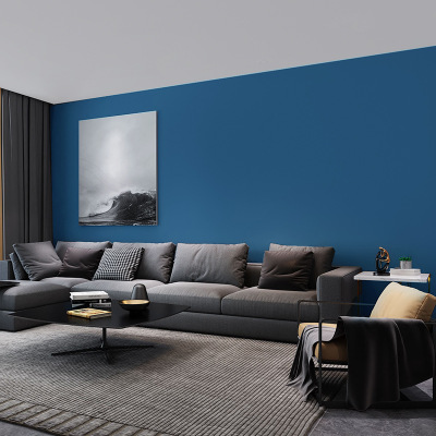 清新地中海現代簡約素色墻紙