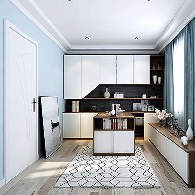 簡約書房組合柜定制